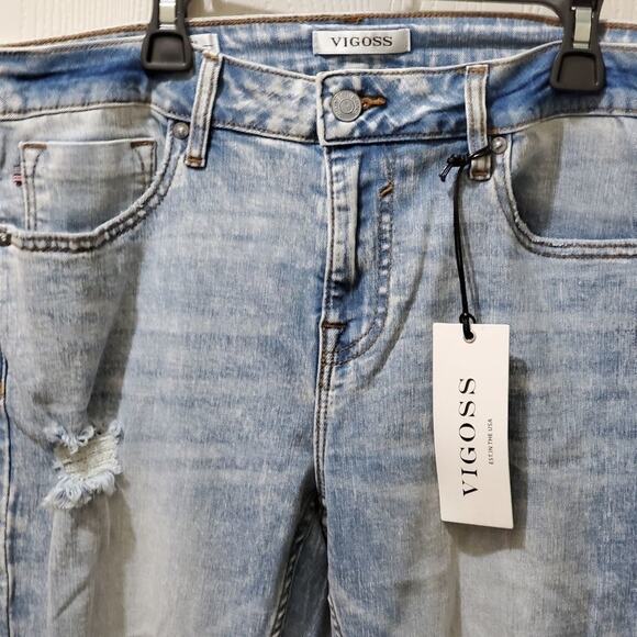 Vigoss Thompson Tomboy Destroyed Skinny Jeans 30‎ - Picture 7 of 10